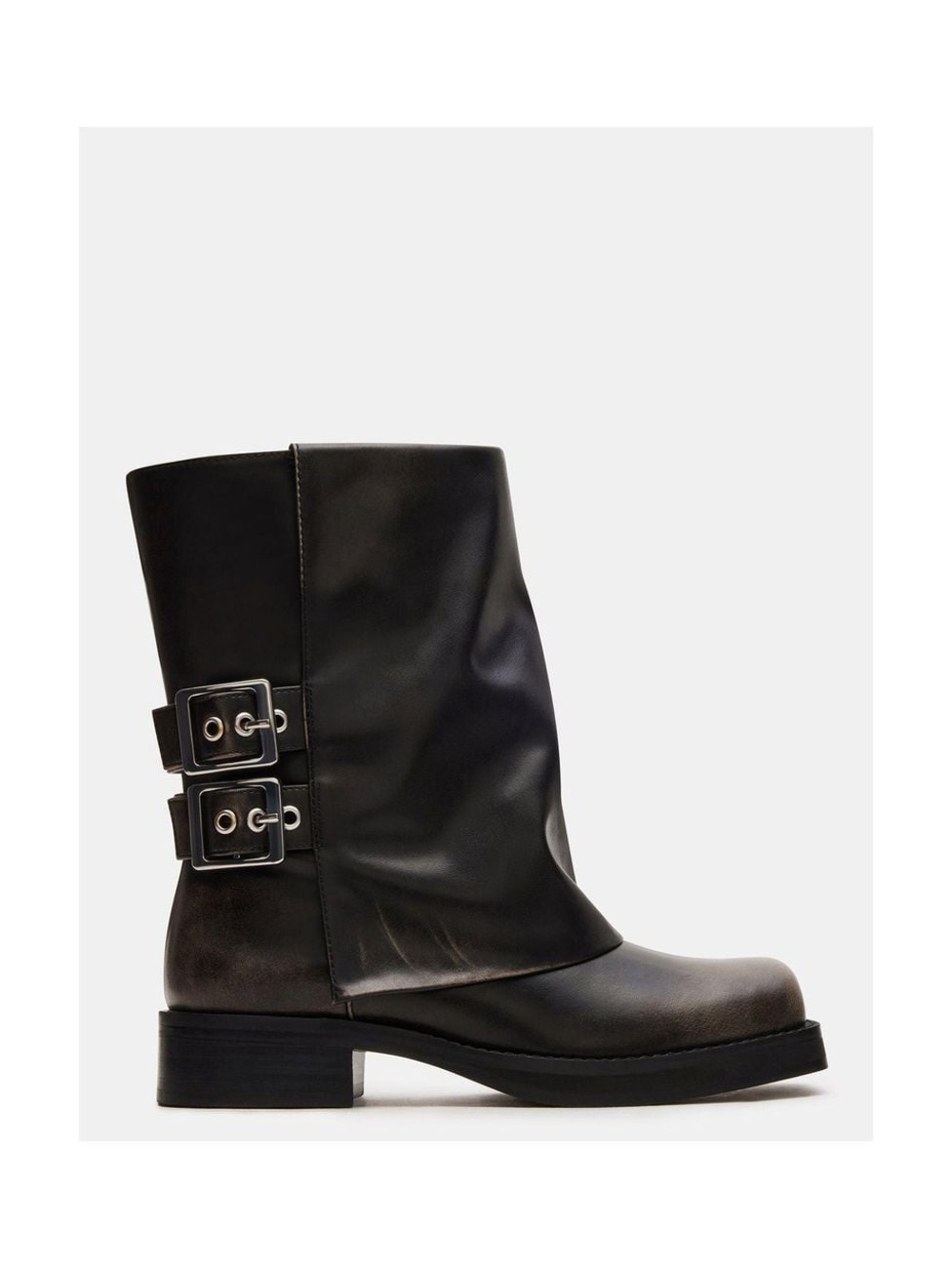 Steve Madden Women's Black Dagger Distressed